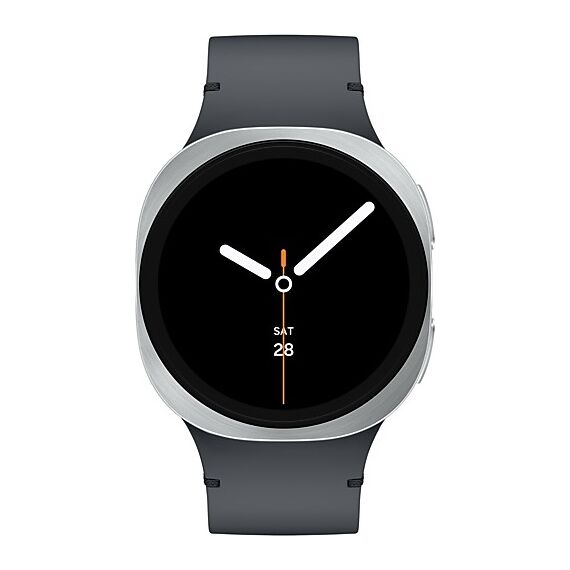 Galaxy Watch 8 | 40 мм | 4G LTE | Silver | Sport/Graphite | M/L, Тип ремешка : Sport, Размер корпуса : 40 мм, Цвет: Silver, Цвет ремешка: Graphite, Размер ремешка : M/L, Подключение часов : Bluetooth / Wi-Fi + 4G LTE, изображение 3